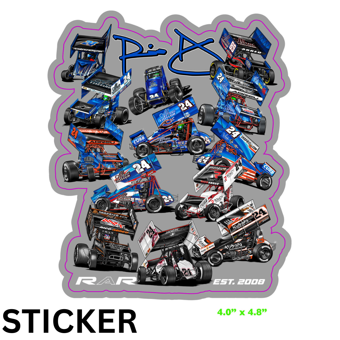 RAR Through The Years Back Sticker