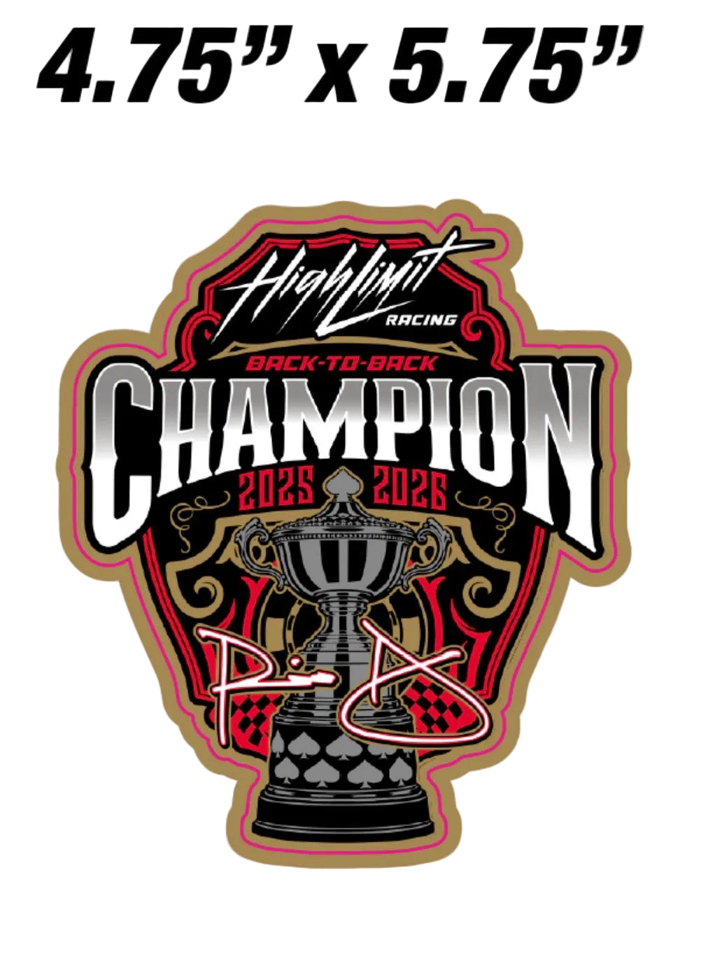 2X Championship Sticker