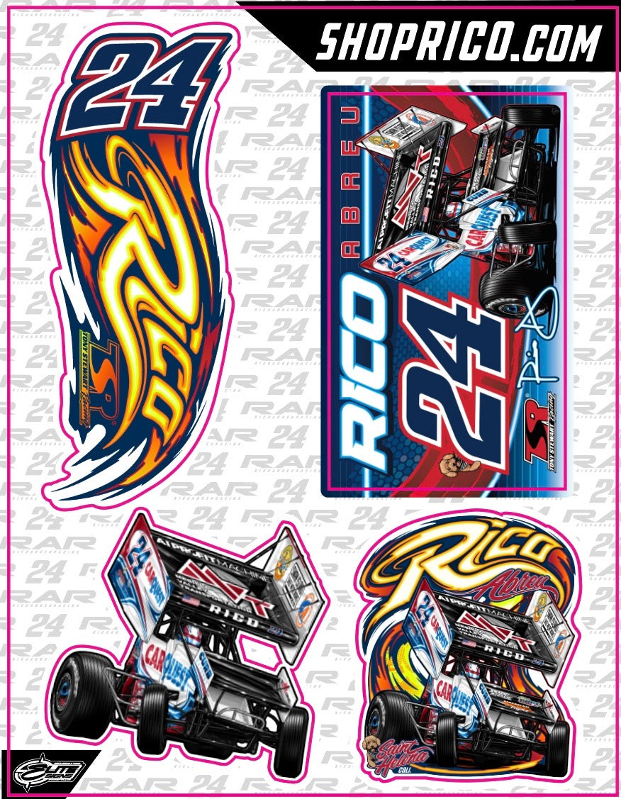 Blazing House Car Sticker Pack