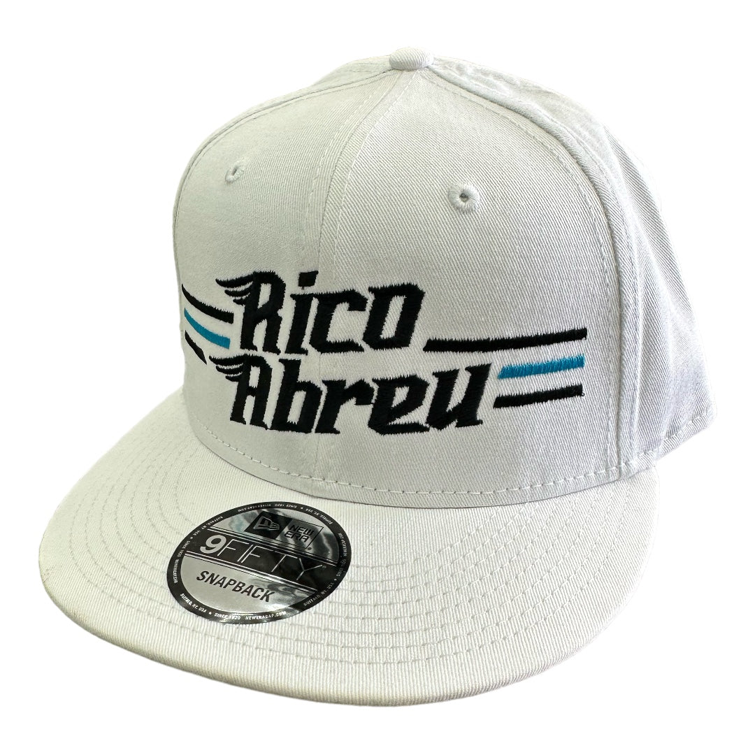 White Striped Rico Abreu Hat
