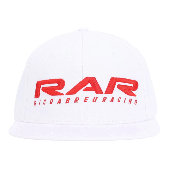 White 3D RAR SnapBack Hat