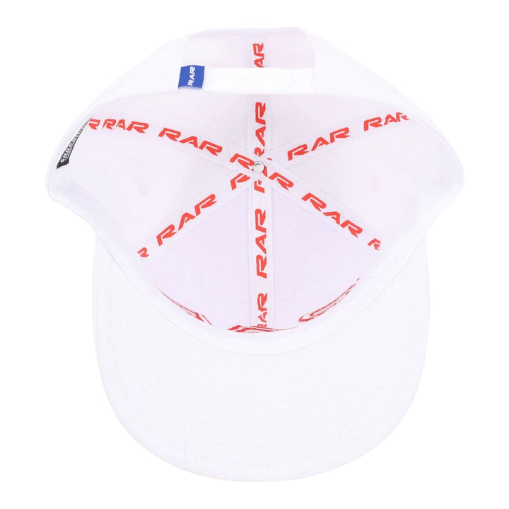 White 3D RAR SnapBack Hat