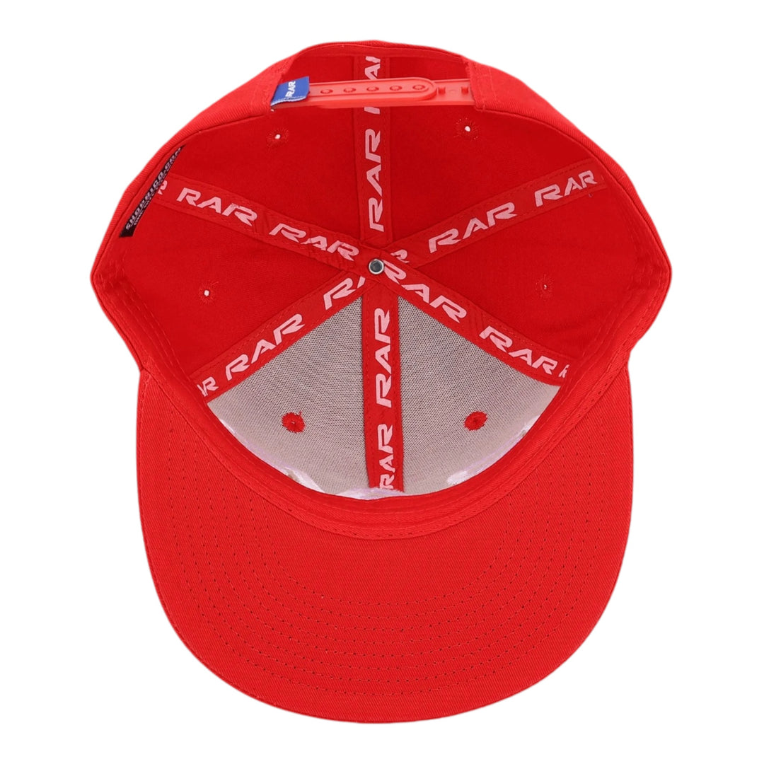 Red 3D RAR SnapBack Hat