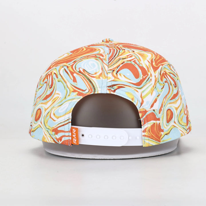 Abstract Flat Bill Hat