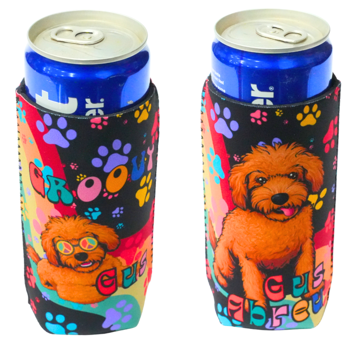 Groovy Gus Slim Can Coozie