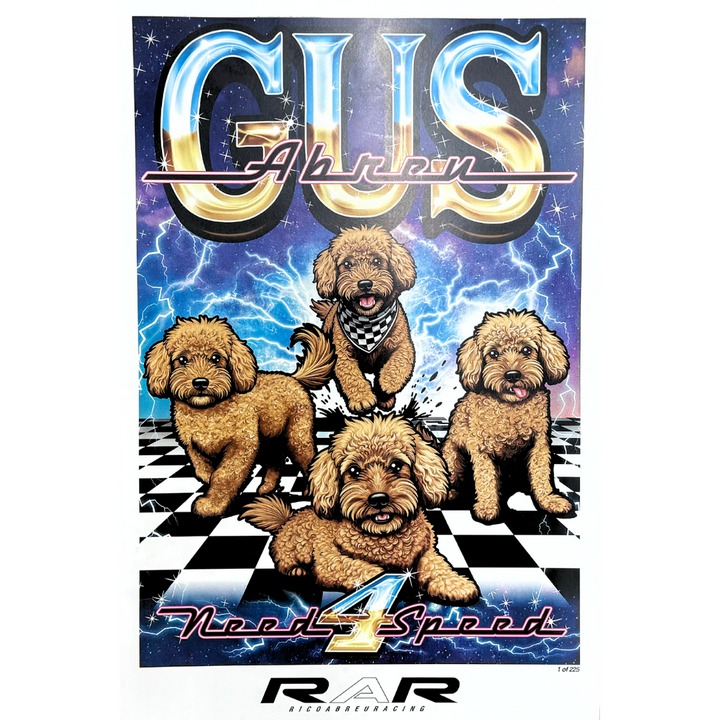 Gus Need 4 Speed Poster Print