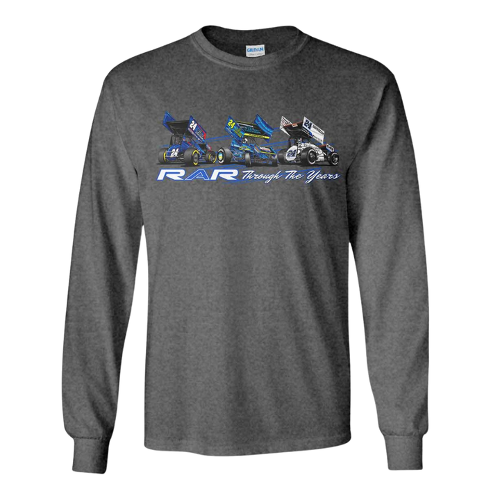 RAR Through The Years GREY Long Sleeve Tee