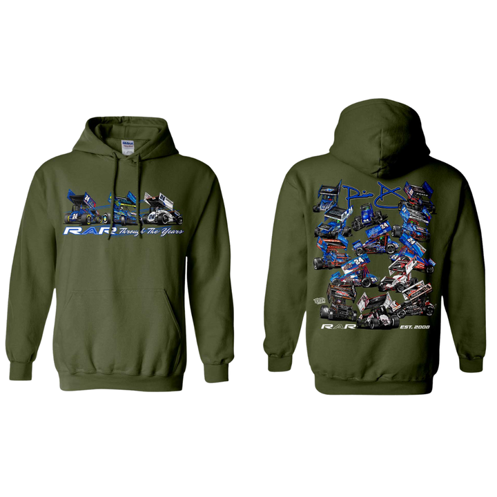 RAR Through The Years MILITARY-GREEN Hoodie