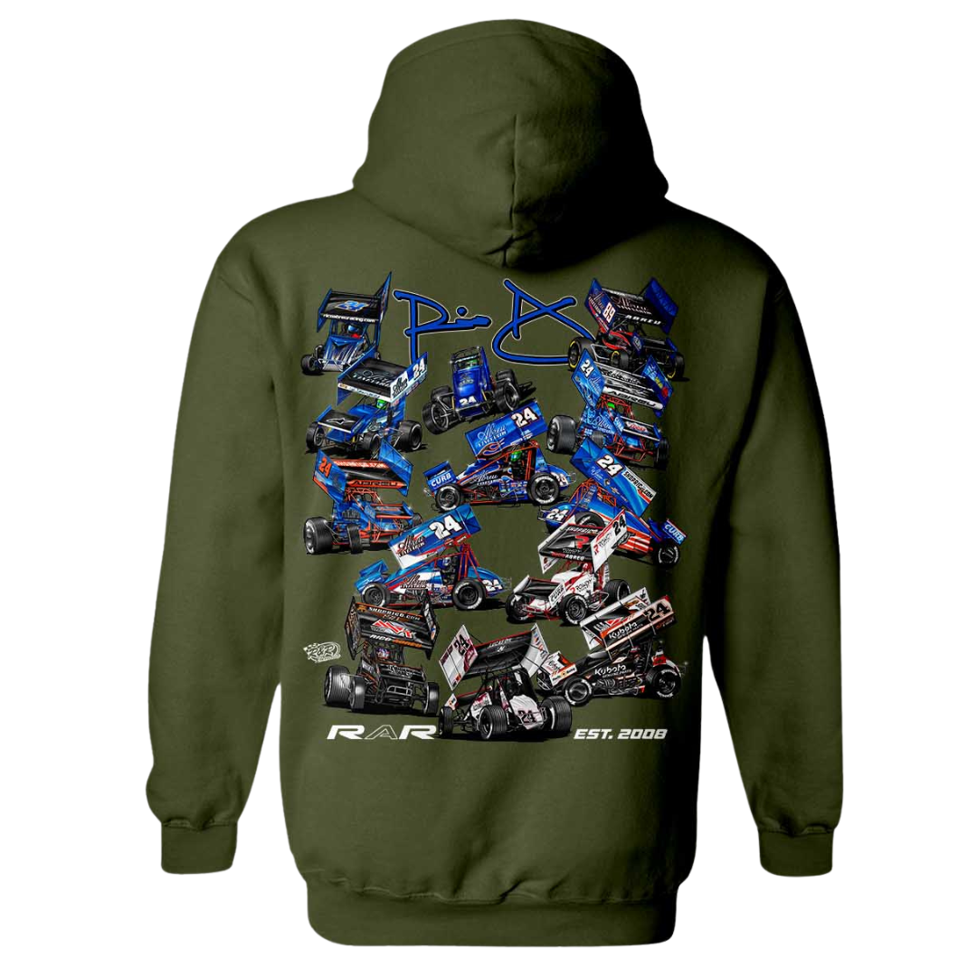 RAR Through The Years MILITARY-GREEN Hoodie