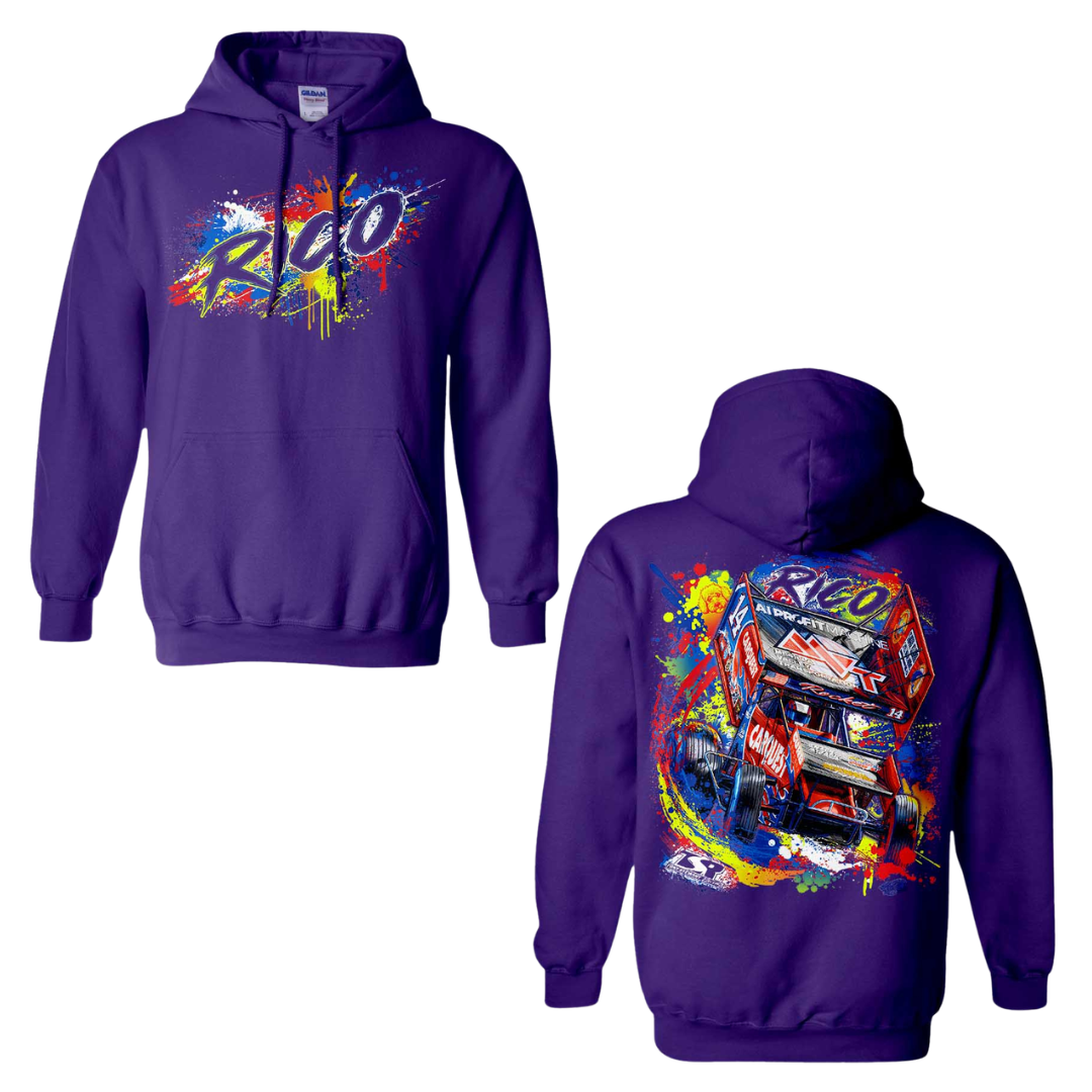 Purple Paint Hoodie