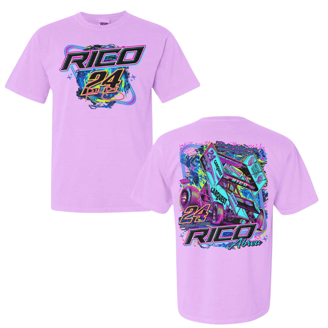 Neon Violet Starfall Tee