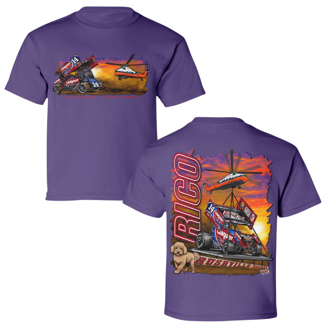 YOUTH Purple Helicopter Tee